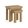 Normandy Chunky Country Oak Nest of Tables Normandy Chunky Country Oak Nest of Tables