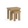 Normandy Chunky Country Oak Nest of Tables