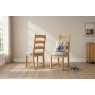 Normandy Chunky Country Oak Ladder Dining Chair (Pair) Normandy Chunky Country Oak Ladder Dining Chair (Pair)