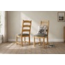 Normandy Chunky Country Oak Ladder Dining Chair (Pair) Normandy Chunky Country Oak Ladder Dining Chair (Pair)