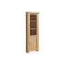 Normandy Chunky Country Oak Corner Display Cabinet