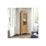 Normandy Chunky Country Oak Corner Display Cabinet