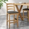 Normandy Chunky Country Oak Bar Stool Normandy Chunky Country Oak Bar Stool