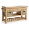 Normandy Chunky Country Oak Large Kitchen Island Unit Normandy Chunky Country Oak Large Kitchen Island Unit