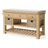 Normandy Chunky Country Oak Large Kitchen Island Unit Normandy Chunky Country Oak Large Kitchen Island Unit