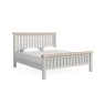 Salcombe Painted Oak Stone Grey Bed Frame Salcombe Painted Oak Stone Grey Bed Frame