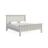 Salcombe Painted Oak Stone Grey Bed Frame