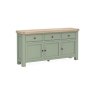 Salcombe Painted Oak Sage Green Large Sideboard