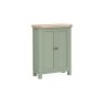 Salcombe Painted Oak Sage Green Shoe Storage Cabinet