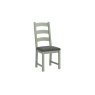 Salcombe Painted Oak Sage Green Ladder Dining Chair Salcombe Painted Oak Sage Green Ladder Dining Chair