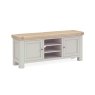 Salcombe Painted Oak Stone Grey 140cm TV Unit