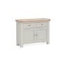 Salcombe Painted Oak Stone Grey Small Sideboard