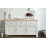 Salcombe Painted Oak Stone Grey Large Sideboard