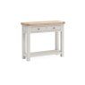 Salcombe Painted Oak Stone Grey Console Table Salcombe Painted Oak Stone Grey Console Table
