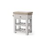 Salcombe Painted Oak Stone Grey Small Kitchen Island