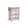 Salcombe Painted Oak Stone Grey Small Kitchen Island Salcombe Painted Oak Stone Grey Small Kitchen Island