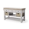 Salcombe Painted Oak Stone Grey Large Kitchen Island Salcombe Painted Oak Stone Grey Large Kitchen Island