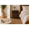 Soho Brown Oak Slatted 3 Drawer Bedside Table Soho Brown Oak Slatted 3 Drawer Bedside Table