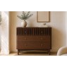 Soho Brown Oak Slatted 3 Drawer Chest of Drawers