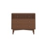 Soho Brown Oak Slatted 3 Drawer Chest of Drawers Soho Brown Oak Slatted 3 Drawer Chest of Drawers