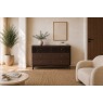 Soho Brown Oak Slatted 6 Drawer Chest of Drawers Soho Brown Oak Slatted 6 Drawer Chest of Drawers