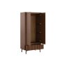 Soho Brown Oak Slatted Gents Wardrobe Soho Brown Oak Slatted Gents Wardrobe