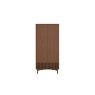 Soho Brown Oak Slatted Gents Wardrobe Soho Brown Oak Slatted Gents Wardrobe