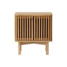 Soho Natural Oak Slatted Bedside Table Soho Natural Oak Slatted Bedside Table