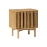 Soho Natural Oak Slatted Bedside Table Soho Natural Oak Slatted Bedside Table