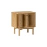 Soho Natural Oak Slatted Bedside Table