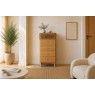 Soho Natural Oak Slatted Tallboy Chest of Drawers Soho Natural Oak Slatted Tallboy Chest of Drawers