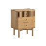 Soho Natural Oak Slatted 3 Drawer Bedside Table Soho Natural Oak Slatted 3 Drawer Bedside Table