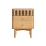 Soho Natural Oak Slatted 3 Drawer Bedside Table Soho Natural Oak Slatted 3 Drawer Bedside Table