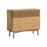Soho Natural Oak Slatted 3 Drawer Chest of Drawers Soho Natural Oak Slatted 3 Drawer Chest of Drawers