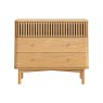Soho Natural Oak Slatted 3 Drawer Chest of Drawers Soho Natural Oak Slatted 3 Drawer Chest of Drawers