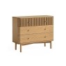 Soho Natural Oak Slatted 3 Drawer Chest of Drawers