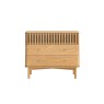 Soho Natural Oak Slatted 3 Drawer Chest of Drawers