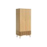 Soho Natural Oak Slatted Gents Wardrobe Soho Natural Oak Slatted Gents Wardrobe