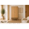 Soho Natural Oak Slatted Gents Wardrobe Soho Natural Oak Slatted Gents Wardrobe