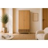 Soho Natural Oak Slatted Gents Wardrobe Soho Natural Oak Slatted Gents Wardrobe