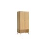 Soho Natural Oak Slatted Gents Wardrobe
