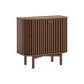 Soho Brown Oak Slatted Cupboard Soho Brown Oak Slatted Cupboard