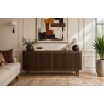Soho Brown Oak Slatted Large Sideboard Soho Brown Oak Slatted Large Sideboard