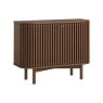 Soho Brown Oak Slatted Small Sideboard Soho Brown Oak Slatted Small Sideboard