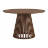 Soho Brown Oak Slatted Round Dining Table Soho Brown Oak Slatted Round Dining Table