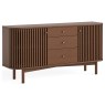 Soho Brown Oak Slatted Sideboard with Drawers Soho Brown Oak Slatted Sideboard with Drawers