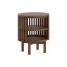 Soho Brown Oak Slatted Open Side Table Soho Brown Oak Slatted Open Side Table