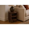 Soho Brown Oak Slatted Open Side Table Soho Brown Oak Slatted Open Side Table