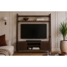 Soho Brown Oak Slatted 137cm Ladder TV Unit Soho Brown Oak Slatted 137cm Ladder TV Unit