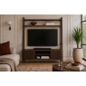 Soho Brown Oak Slatted 137cm Ladder TV Unit Soho Brown Oak Slatted 137cm Ladder TV Unit